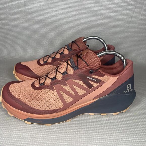 Salomon Sense Ride 4 Women's Size 9 Trail Running Shoes Salmon Ortholite Footbed - Picture 2 of 11